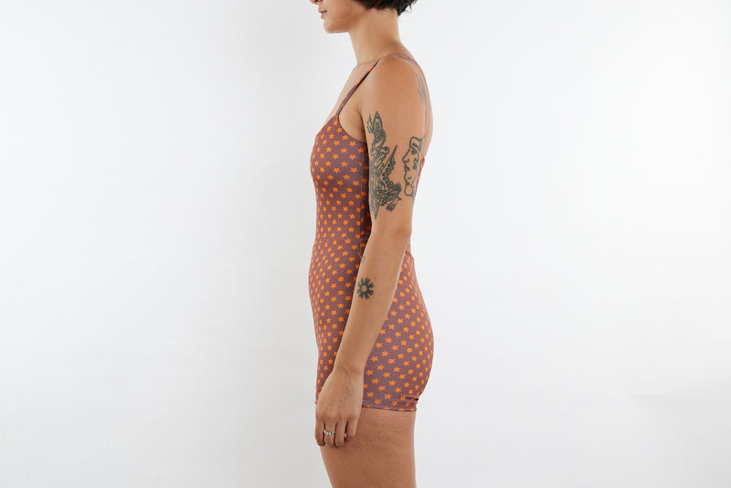 Alex Recycled Boyleg Full Piece Swimsuit - Star Print