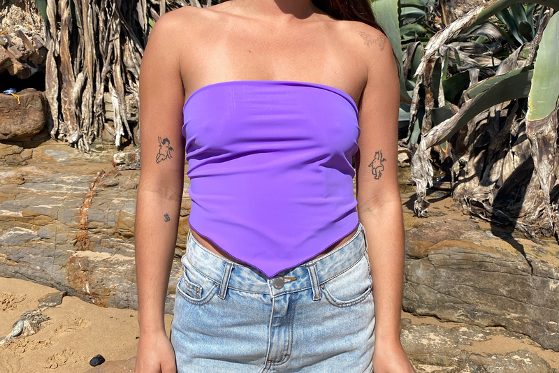 Bandana Top - Purple