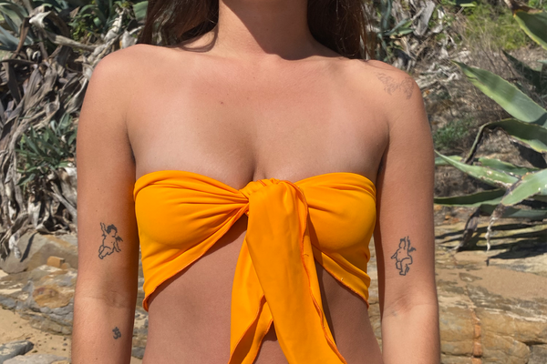 Bandana Top - Yellowy Orange