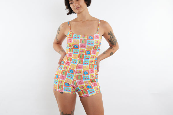 Alex Recycled Boyleg Full Piece Swimsuit - Fruit Cup