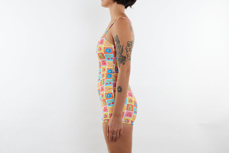 Alex Recycled Boyleg Full Piece Swimsuit - Fruit Cup