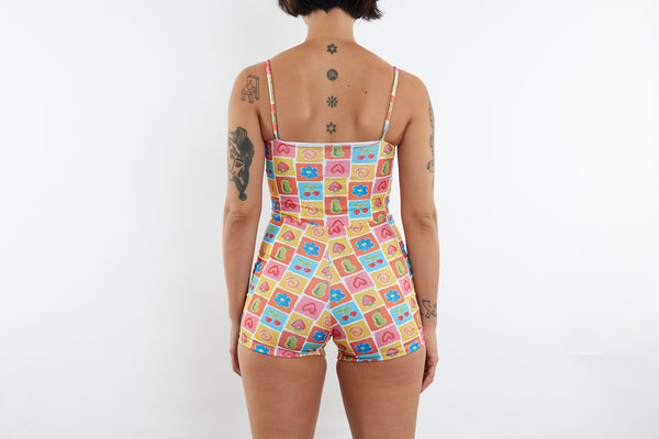 Alex Recycled Boyleg Full Piece Swimsuit - Fruit Cup