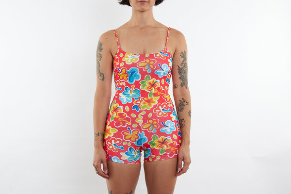 Alex Recycled Boyleg Full Piece Swimsuit - Hibiscus 25